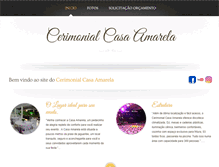 Tablet Screenshot of cerimonialcasaamarela.com